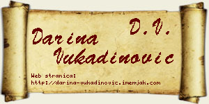 Darina Vukadinović vizit kartica